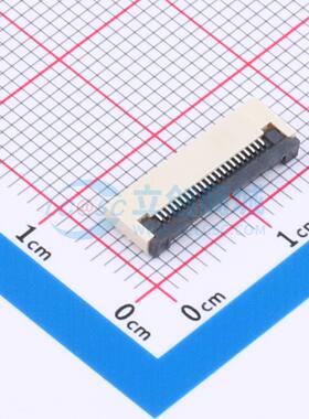 FFC/FPC连接器 FPC-0.5FX-22PWCR-H20 SMD,P=0.5mm,卧贴 翻盖式 2