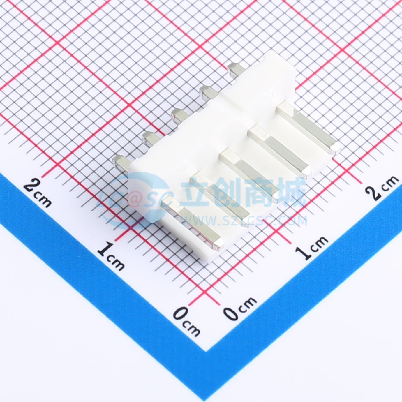 线对板针座 M3960V-05P 插件,P=3.96mm 1x5P 直插 电子元器件配单