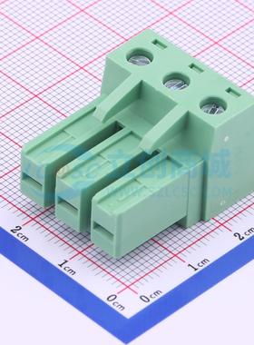 插拔式接线端子 KF2EDGSK-7.62-3P绿色 P=7.62mm 插头 1x3P 原装