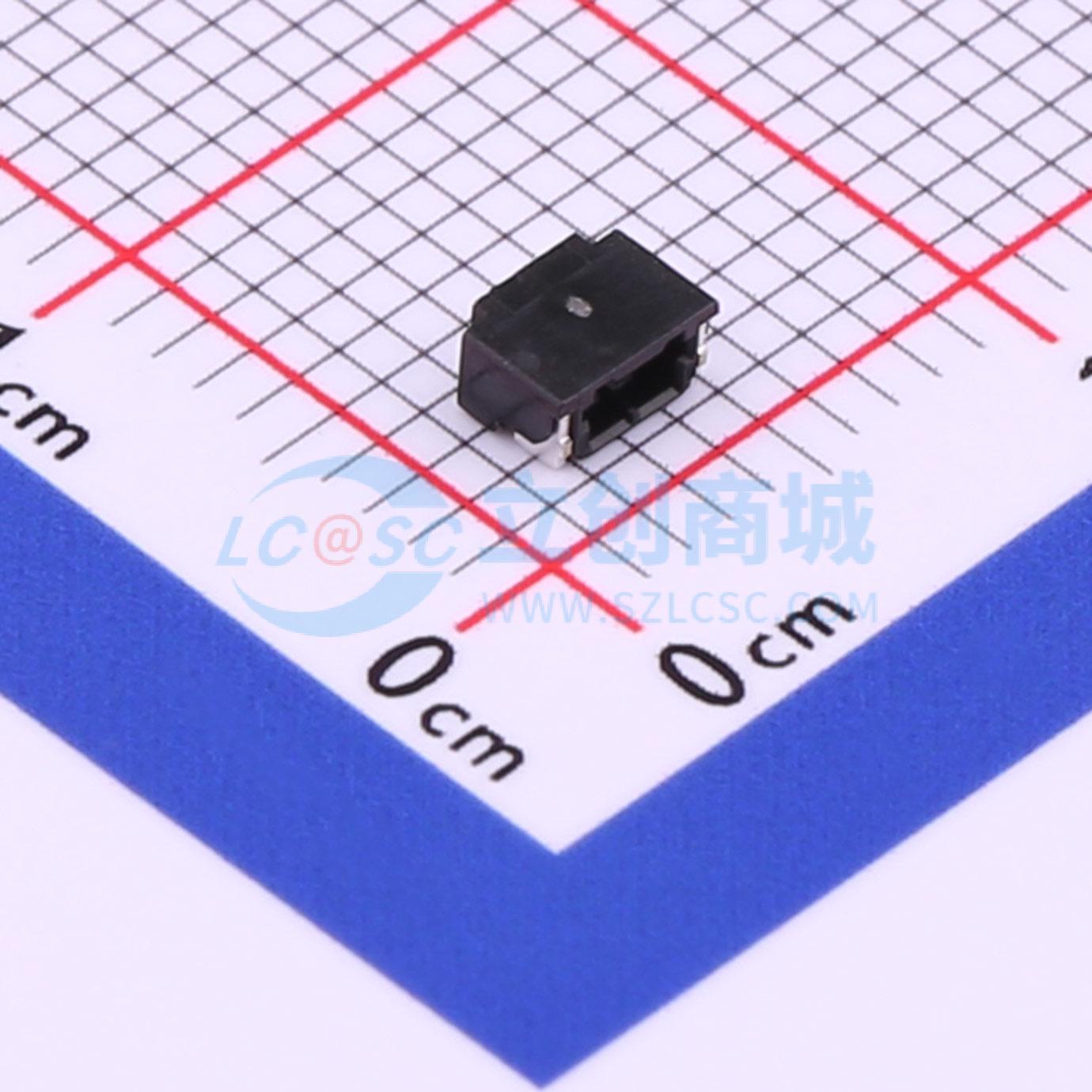 线对板针座 DF52-2S-0.8H(21) SMD,P=0.8mm,卧贴 1x2P 卧贴 原装