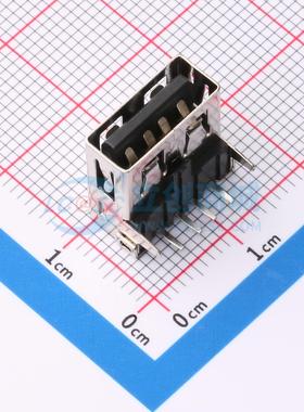 USB连接器 XDUF-0241-05 插件 母 弯插 原装正品 电子元器件配单
