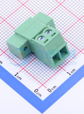 插拔式接线端子 DB2EKRP-3.81-2P-GN-S P=3.81mm 插头 1x2P 原装