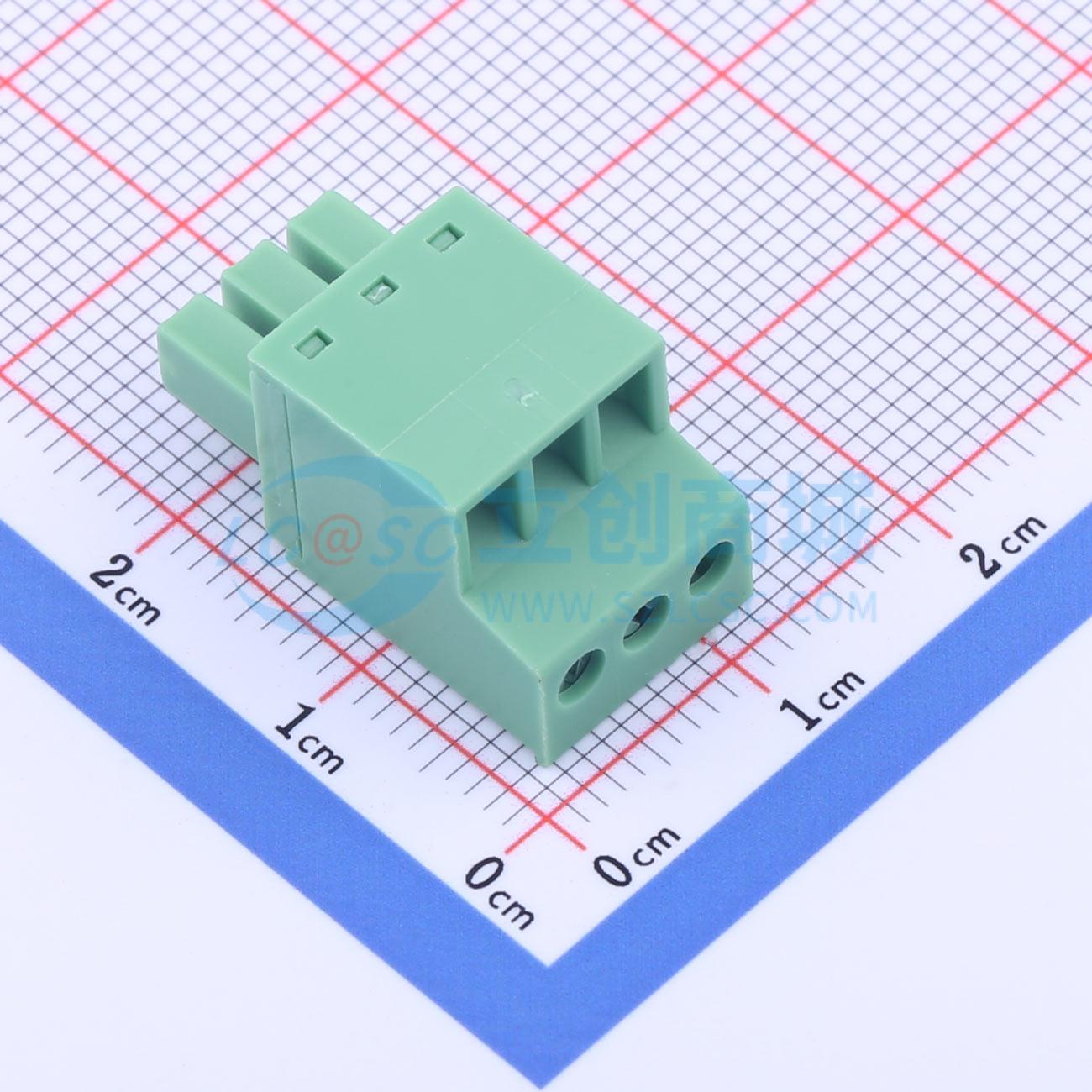 插拔式接线端子 KF2EDGKC-3.5-3P P=3.5mm 插头 1x3P 电子元器件