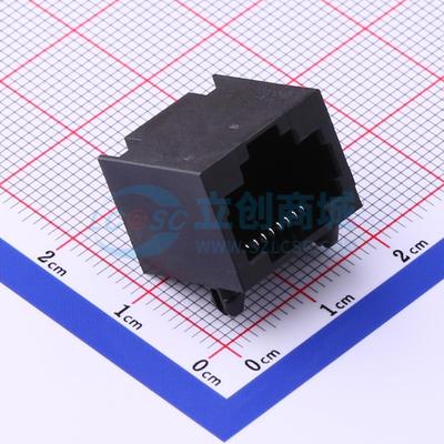 以太网连接器 RC00417 RJ45插座 弯插 无屏蔽 原装