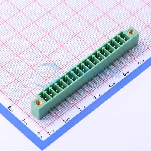 插拔式接线端子 DB2ERM-3.5-16P-GN 弯插,P=3.5mm 板端/插座-闭口