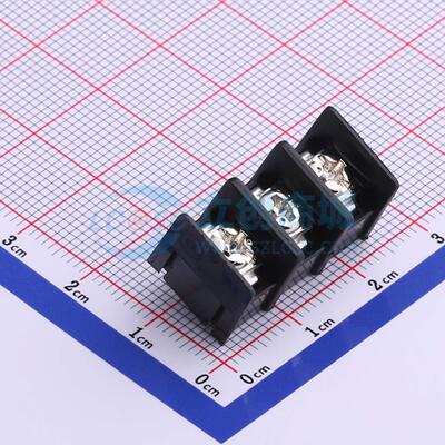 栅栏式接线端子 KF7.62-3P 插件,P=7.62mm 两面 1x3P 直针 原装