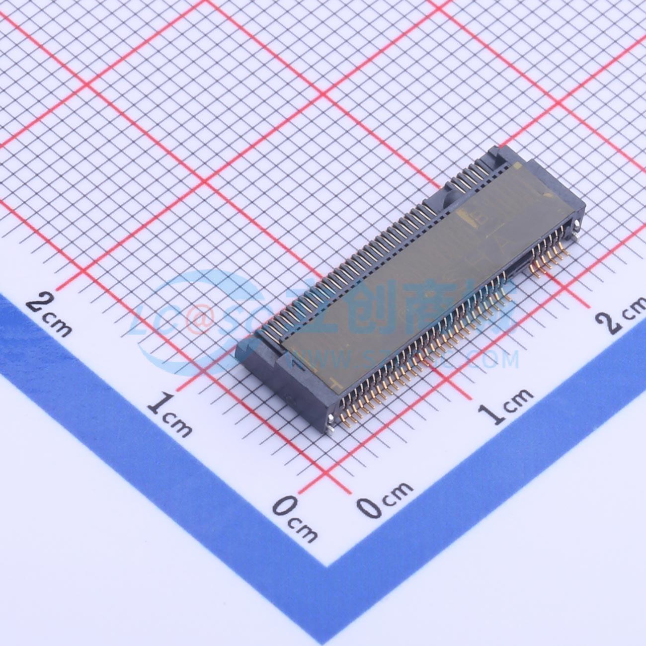 金手指连接器 AS0BC21-S30BB-7H SMD,P=0.5mm,卧贴 0.5mm 原装