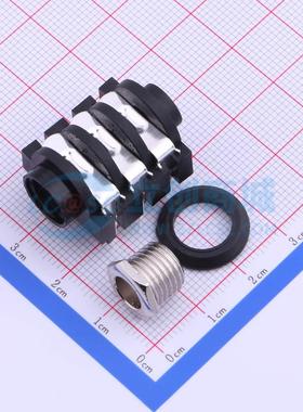 6.35mm耳机座 PJ-609BA 插件 1A 50V 原装正品 电子元器件配单