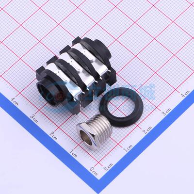 6.35mm耳机座 PJ-609BA 插件 1A 50V 原装正品 电子元器件配单