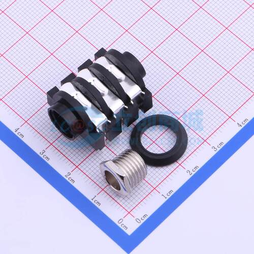 6.35mm耳机座 PJ-609BA 插件 1A 50V 原装正品 电子元器件配单