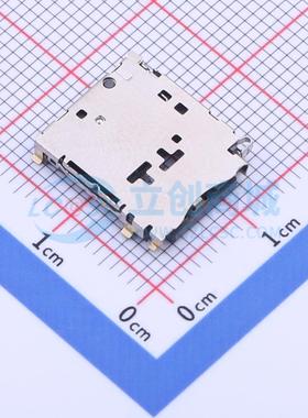 SIM卡连接器 XKNANO-1131-1 SMD 拔插式 NanoSIM卡 卡座 2.15mm N