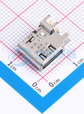 USB连接器 HC-TYPE-C-16P-FL6.65Q-5A-06 插件 母 侧插 原装正品