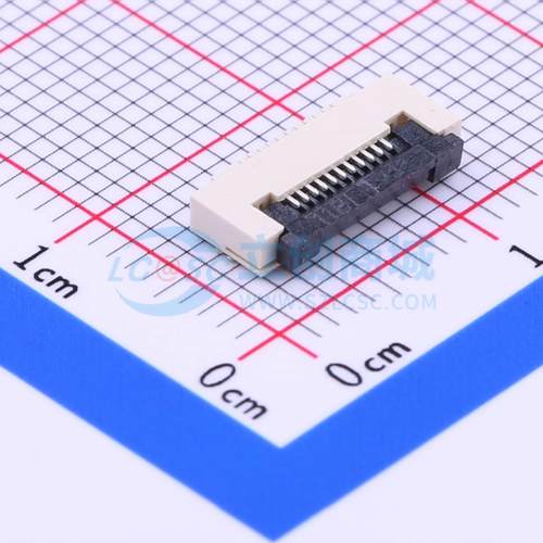 FFC/FPC连接器 AFC01-S11FCC-00 SMD,P=0.5mm,卧贴 翻盖式 11P 下
