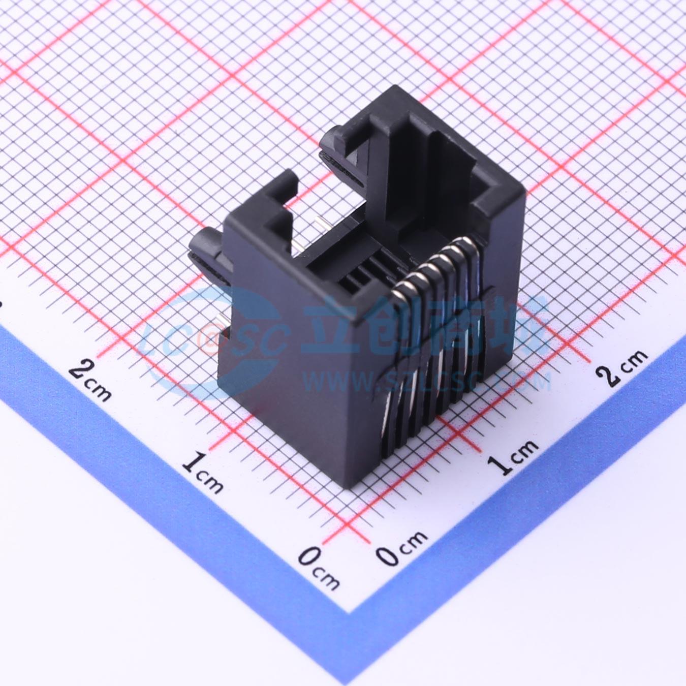 以太网连接器 5301-8P8C RJ45插座 弯插 无屏蔽 原装