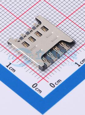 SIM卡连接器 SA0801254150-78-01 - 拔插式 MicroSIM卡 1.5mm Mic