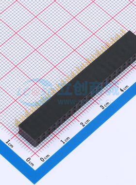 排母 X6521FV-2x22-C85D32 插件,P=2.54mm 2x22P 方孔 电子元器件