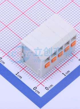 弹簧式接线端子 KF239-3.81-5P 插件P=3.81mm 1x5P 5P 原装正品