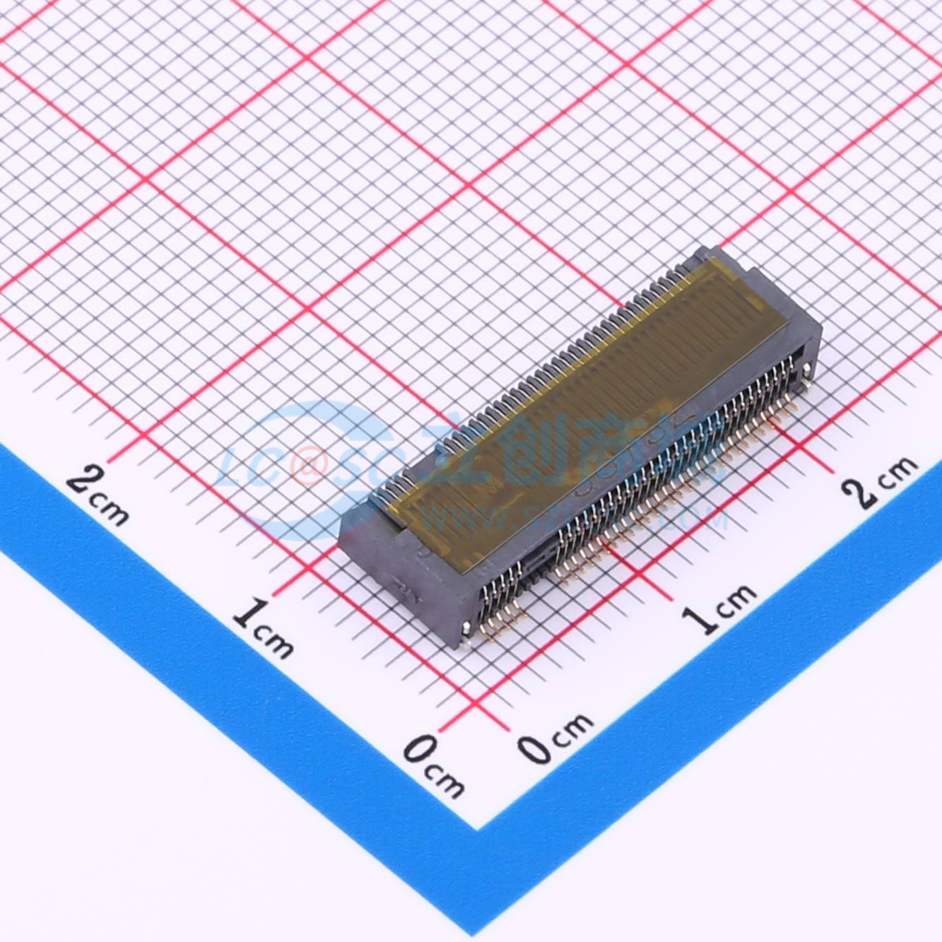 金手指连接器 AS0BC21-S40BM-7H SMD,P=0.5mm,卧贴 0.5mm 原装