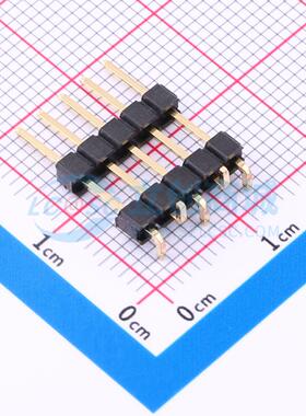 排针 X6512WVS-05H-C60D48-E100R2 SMD,P=2.54mm,卧贴(交错脚) 1x