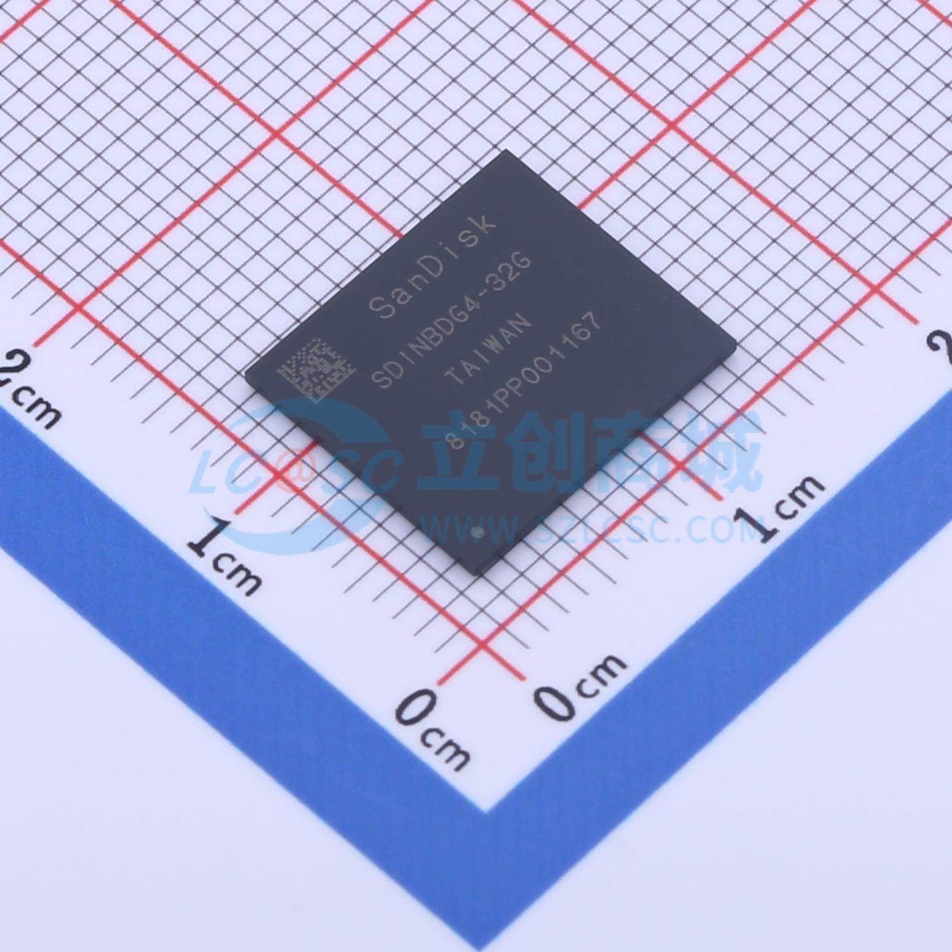 eMMC SDINBDG4-32G BGA-153(11.5x13) 原装正品 电子元器件配单