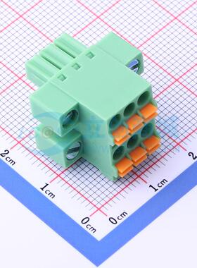 插拔式接线端子 KF2EDGKNHM-3.5-2*3P P=3.5mm 插头 2x3P 原装