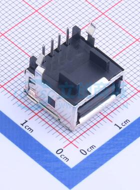 USB连接器 UB1113C-K1-4F 插件 母 弯插 原装正品 电子元器件配单