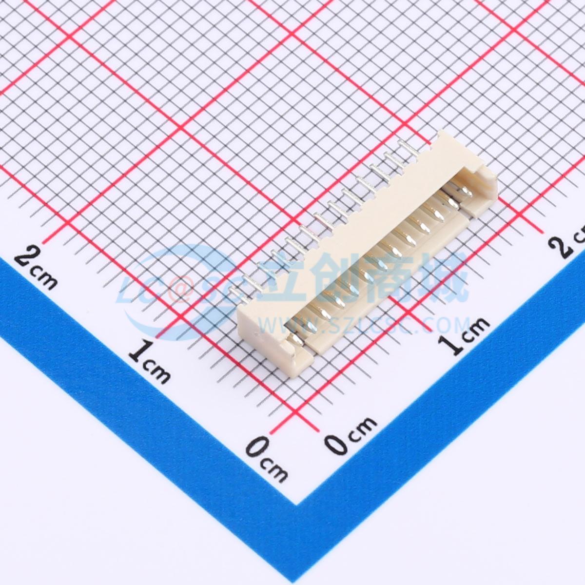 线对板针座 XD-1.25-13A 插件,P=1.25mm 1x13P 直插 电子元器件