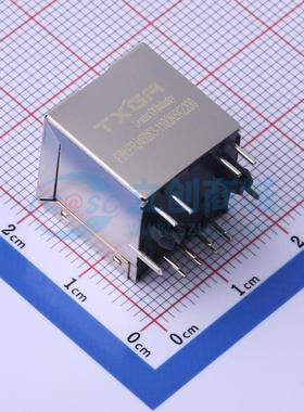 以太网连接器 FRJ45083-1100K6K2200 RJ45插座 直插 有屏蔽