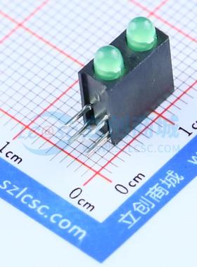 10个 发光二极管/LED A694B/2SYG/S530-E2 黄绿色 插件 电子元器