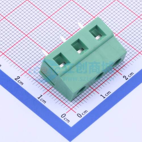 螺钉式接线端子 DB128V-7.62-3P-GN-S 插件,P=7.62mm 1x3P 原装