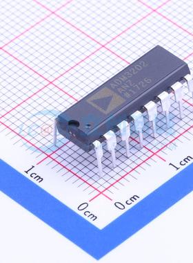 RS232芯片 ADM3202ANZ DIP-16 原装正品 电子元器件配单