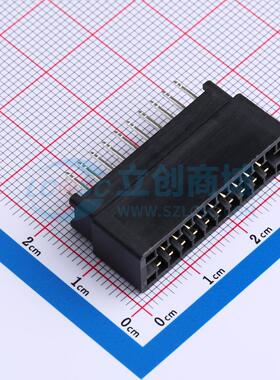 金手指连接器 ED20BGFBK 插件,P=2.54mm 2.54mm 20P 电子元器件
