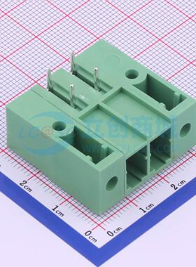 插拔式接线端子 KF2EDGSRM-7.62-2P 弯插,P=7.62mm 板端/插座-闭