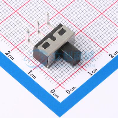 滑动开关 HX SS12D10G6-WJ 插件-3P,6.7x12.7mm 单刀双掷 12.7mm