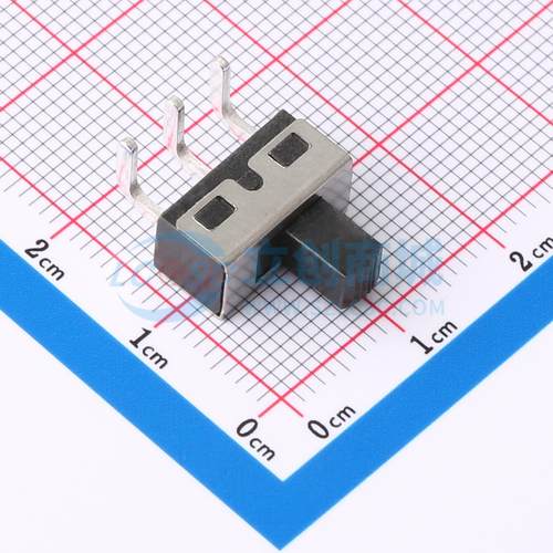 滑动开关 HX SS12D10G6-WJ 插件-3P,6.7x12.7mm 单刀双掷 12.7mm - 封面