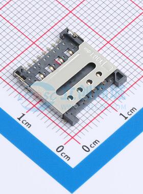 SIM卡连接器 XDSM-0182-1508 SMD 拔插式 MicroSIM卡 1.5mm Micro