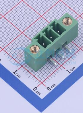 插拔式接线端子 15ETYRM-3.81-03P-14-00AH 弯插,P=3.81mm 板端/