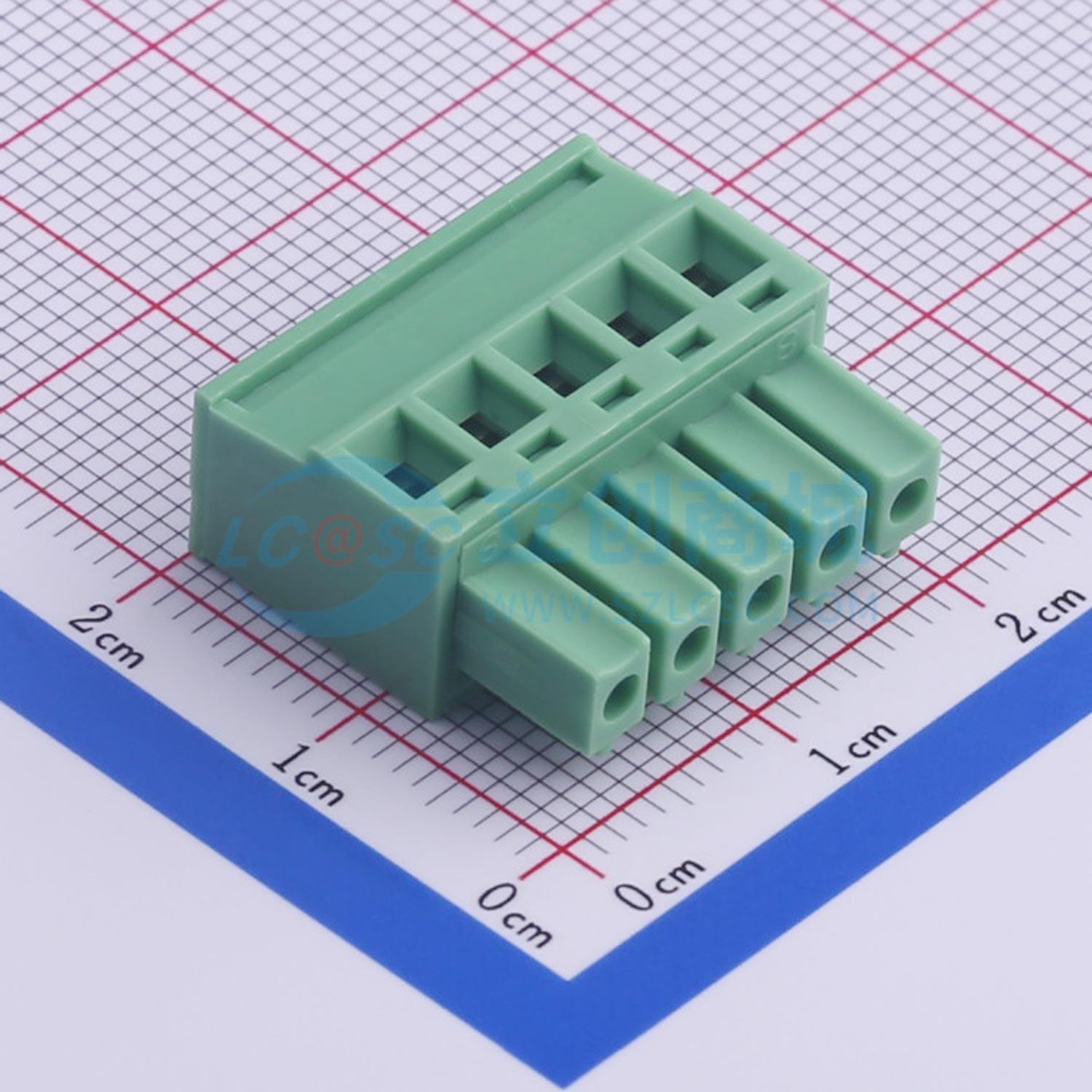 插拔式接线端子 KF2EDGKB-3.81-5P P=3.81mm 插头 1x5P 原装正品