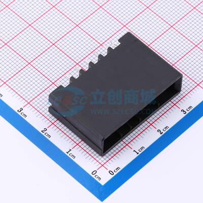 线对板针座 1-178316-2 插件,P=3.81mm 1x6P 直插 电子元器件配单