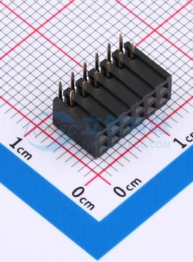 排母 CSFB203-0602A001R1AC 插件,P=2mm 2x6P 电子元器件配单