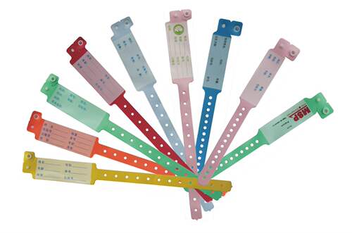 格瑞斯品牌一次性身份识别腕带PVC材质厂家直销颜色版面规格可选