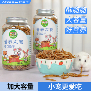 小仓鼠面包虫干零食鹦鹉零食黄粉虫干鸟龟金丝熊饲料刺猬仓鼠用品