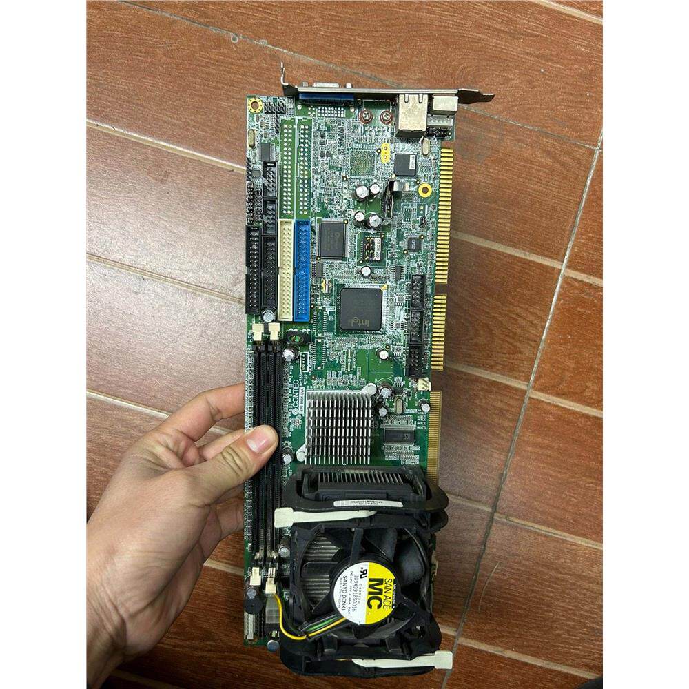 拆机现货CONTEC 康泰克工控主板，实物图拍摄1张，带风扇