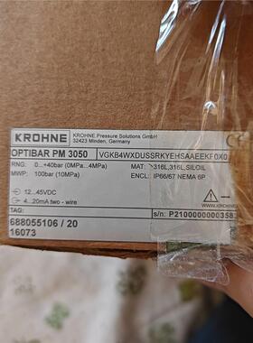 OPTIBAR PM3050  科隆全新压力传感器 德国进口