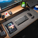 毛毡鼠标垫高级桌搭超大电脑键盘垫小众简约游戏桌垫办公室书桌垫