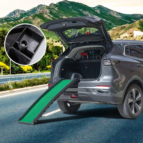 折叠宠物爬梯草坪防滑坡道狗楼梯上车载辅助梯子亚马逊大型犬爬梯