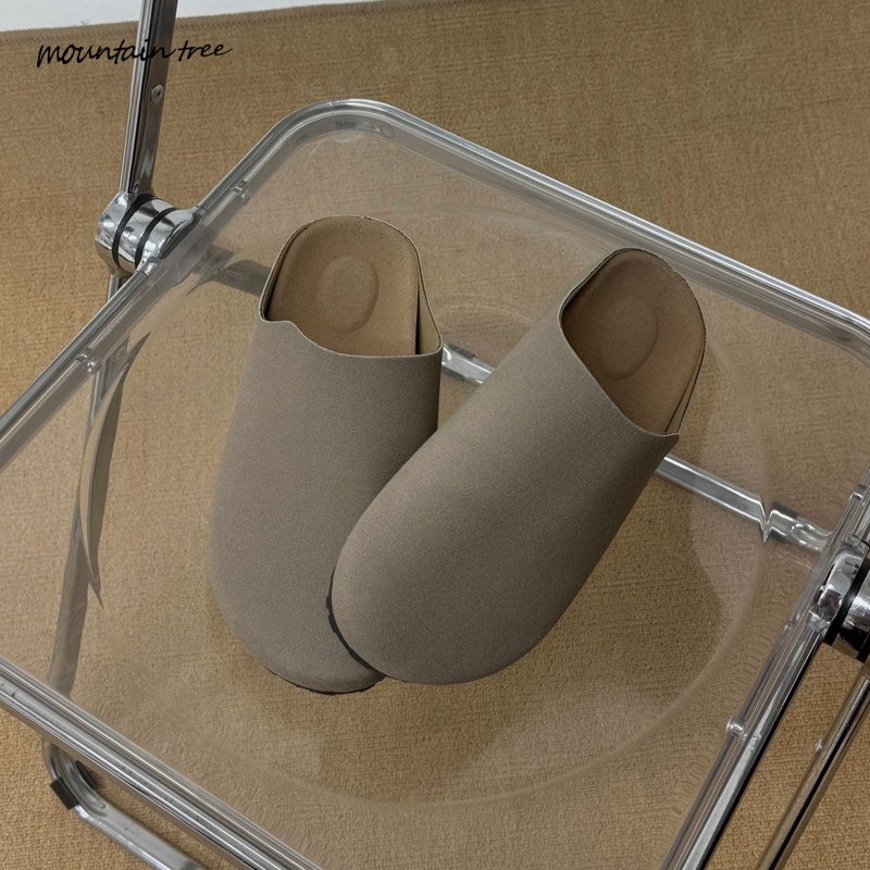 包头勃肯鞋一脚蹬懒人半拖鞋