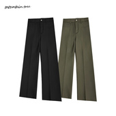 mountain 设计感 cleanfit休闲长裤 treeTR直筒微喇西裤 垂坠感高级