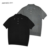 mountain tree松弛高知分子假领polo松弛高知分子纯色套头针织衫