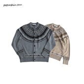 混纺毛衣针织开衫 mountain tree费尔岛长袖 秋冬保暖百搭老钱风